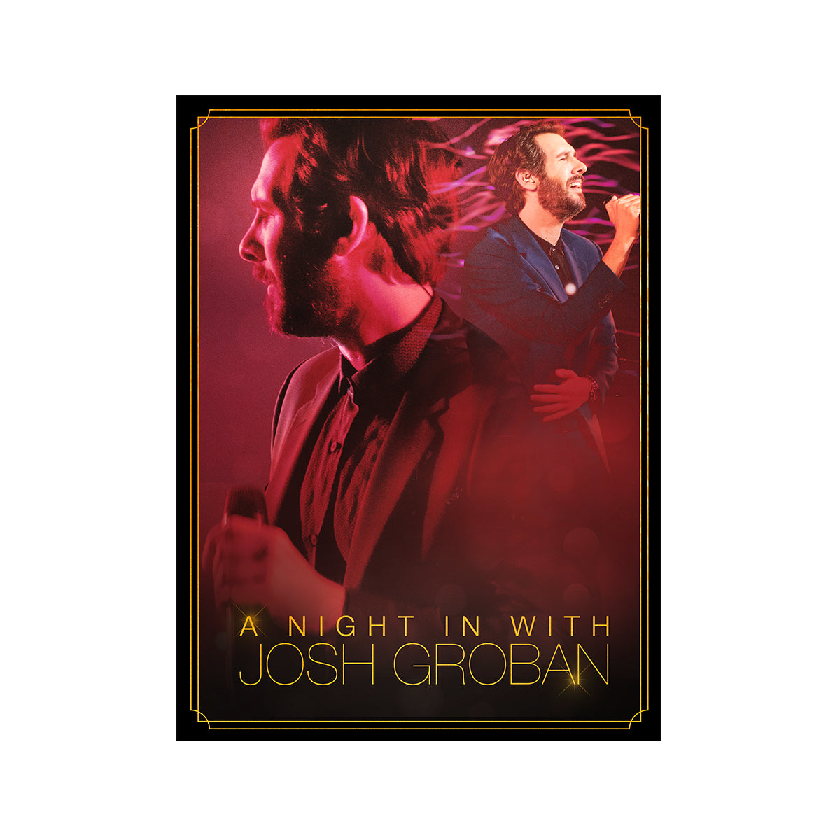 Josh Groban 18” x 24” Lithograph with Gold Foil